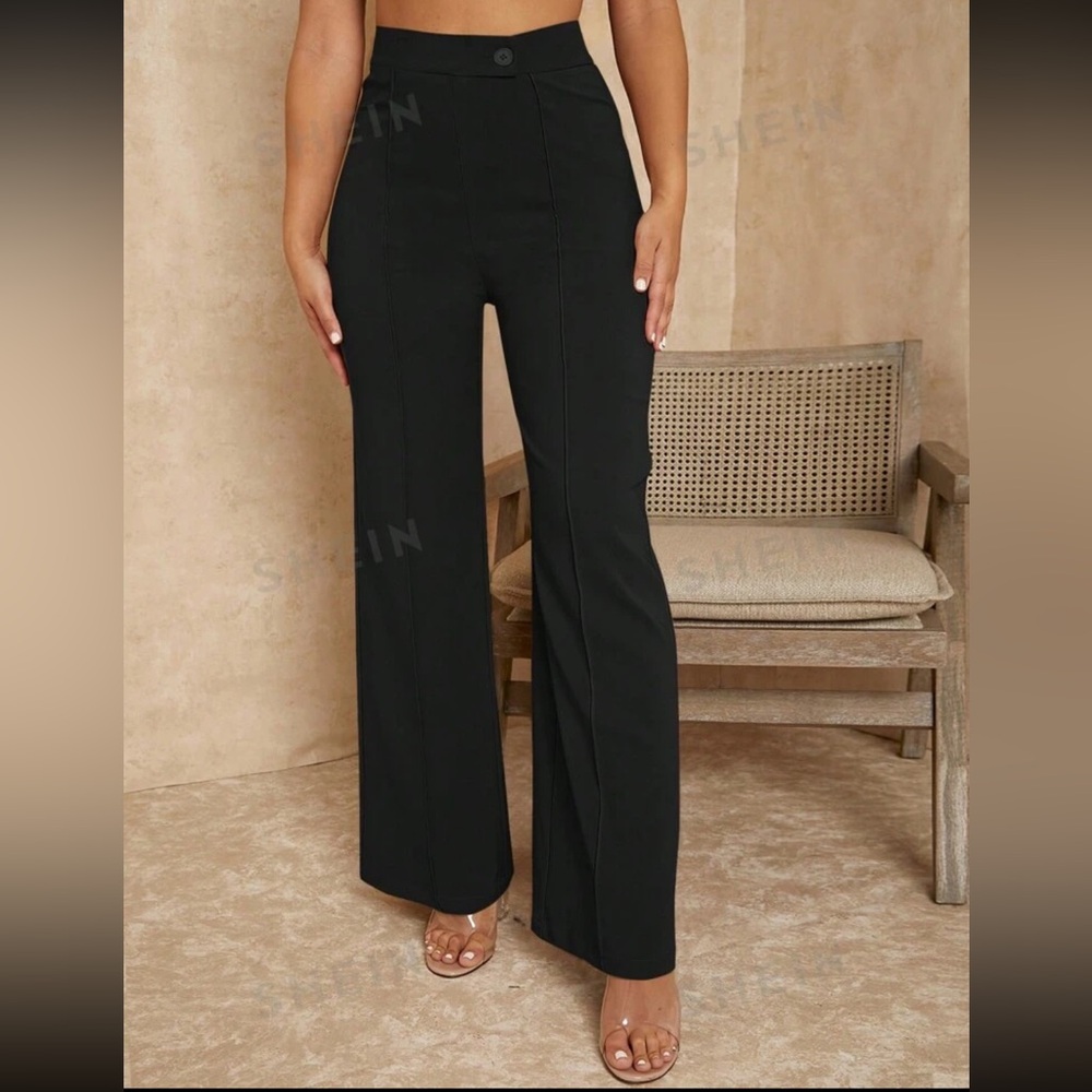 High Waisted Black Trousers 🖤